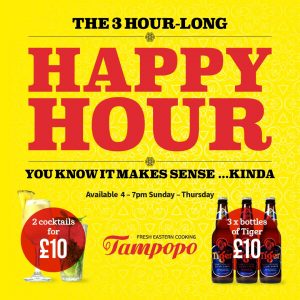 Happy Hour at Tampopo Manchester & London