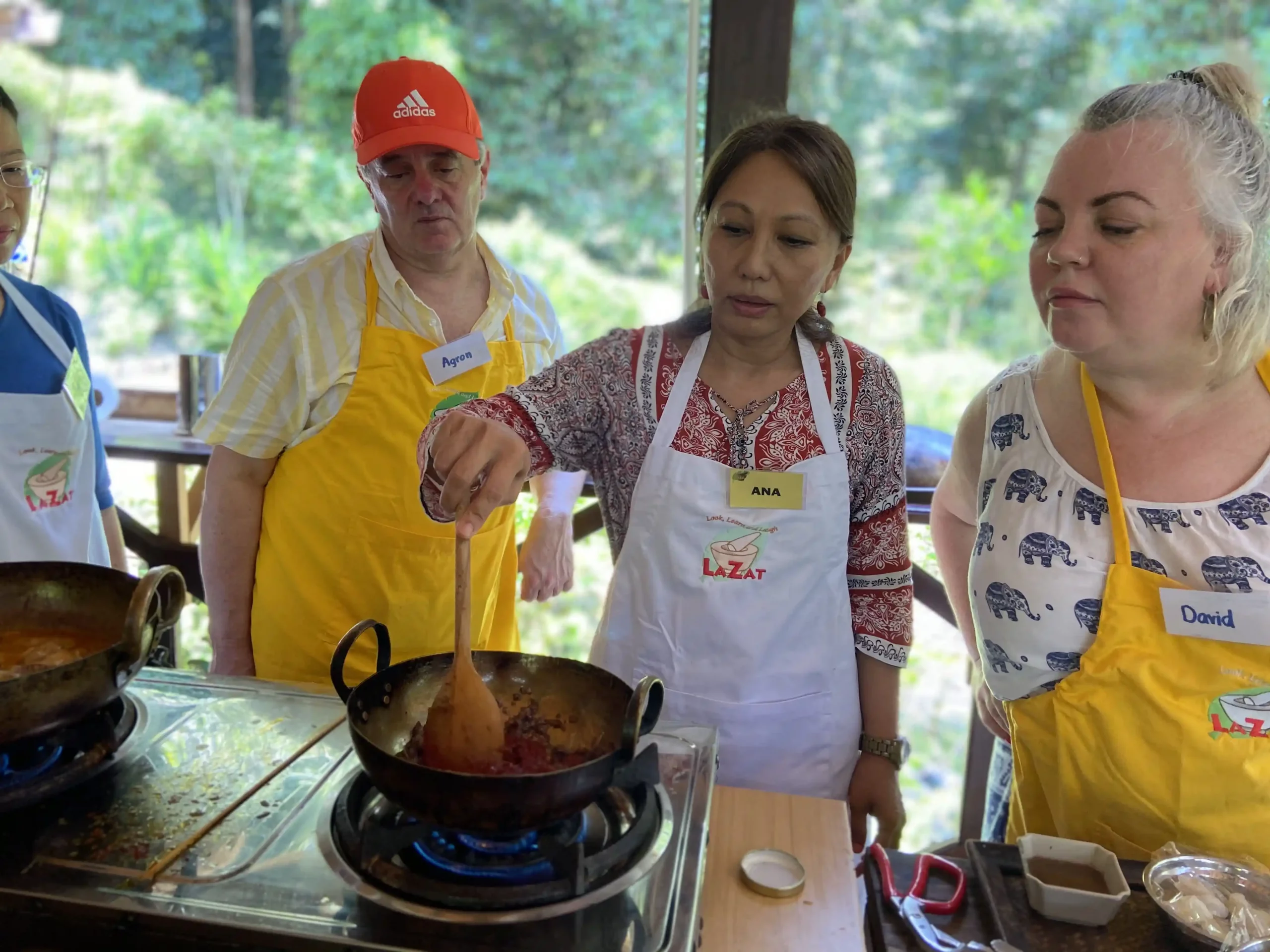 Our team at Lazat’s cooking school!